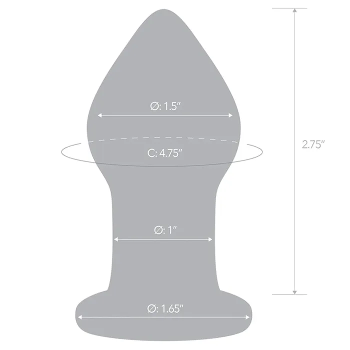 Amethyst Rain Butt Plug | Glas Anal