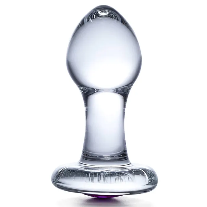 Anal | Glas 3.5 Inch Bling Bling Glass Butt Plug