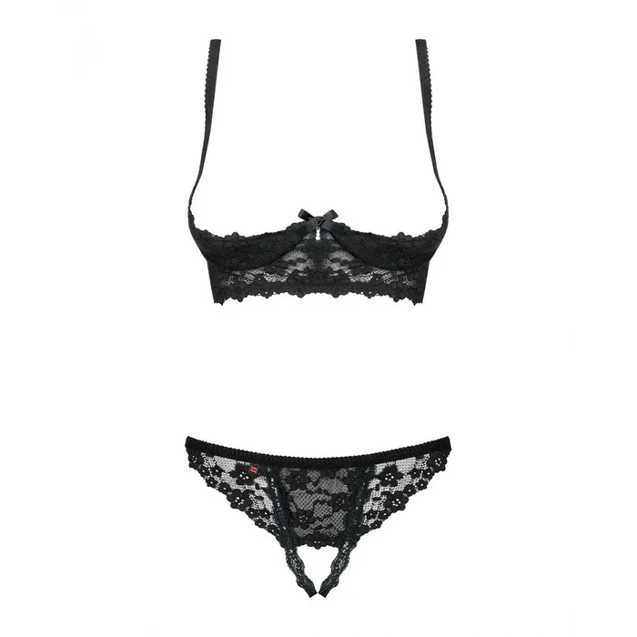 Anal Obsessive Set di Lingerie con Pizzo Obsessive Letica Nero SM