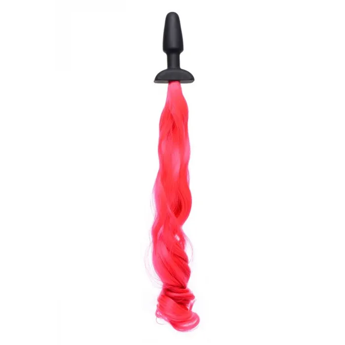 Anal | XR Brand Hot Pink Pony Tail Anal Plug Anal | XR Brand Hot Pink Pony Tail Anal Plug