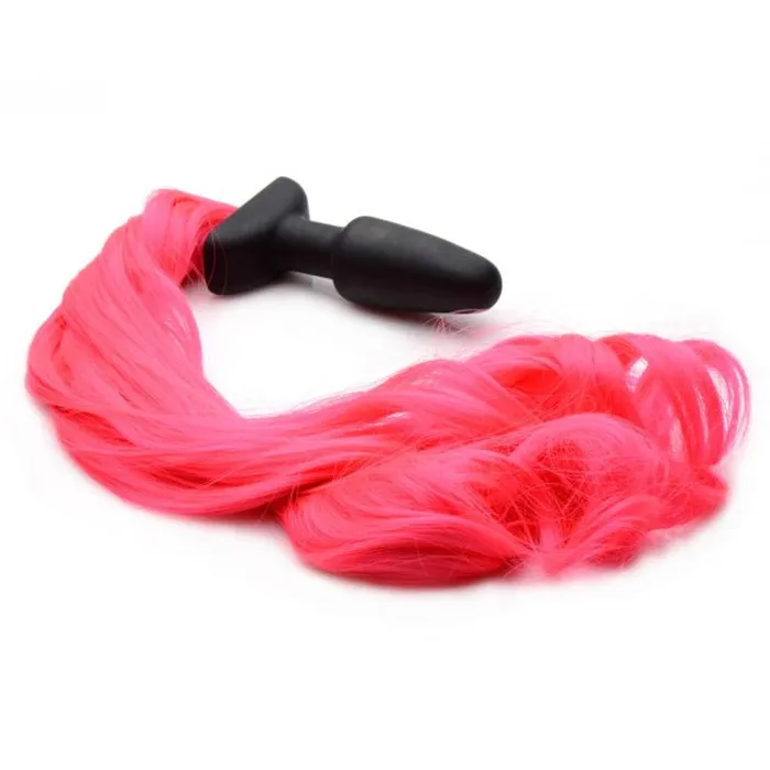 Anal | XR Brand Hot Pink Pony Tail Anal Plug Anal | XR Brand Hot Pink Pony Tail Anal Plug