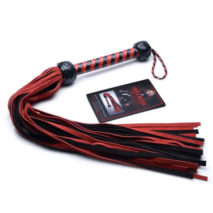 Black and Red Suede Flogger XR Brand Anal