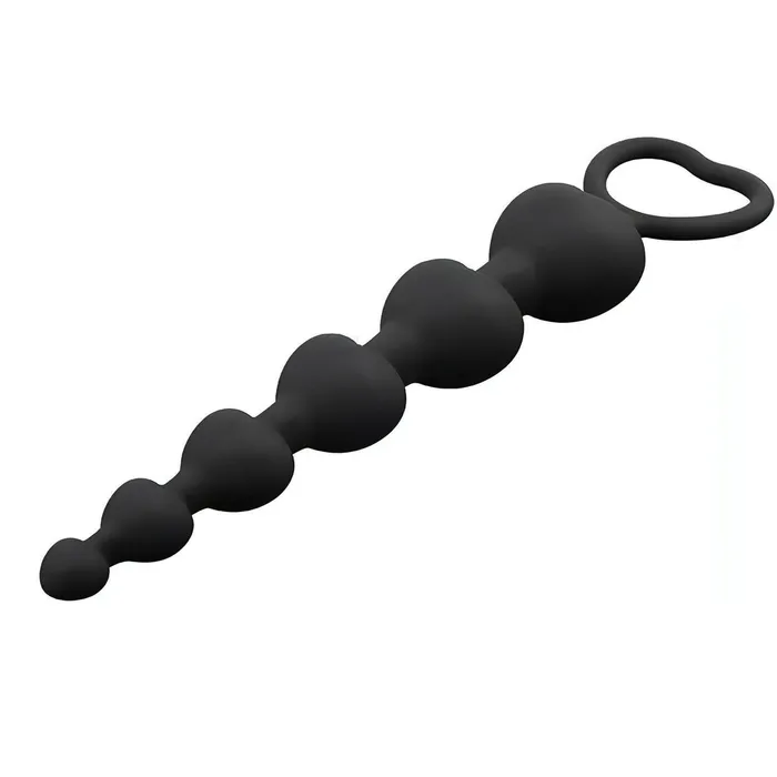 Chisa Novelties Female Sex Toys | Catena di 6 perline anali in silicone - 15 cm, Nero