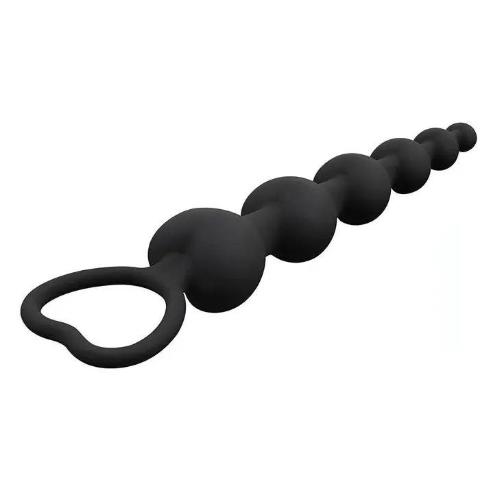 Chisa Novelties Female Sex Toys | Catena di 6 perline anali in silicone - 15 cm, Nero