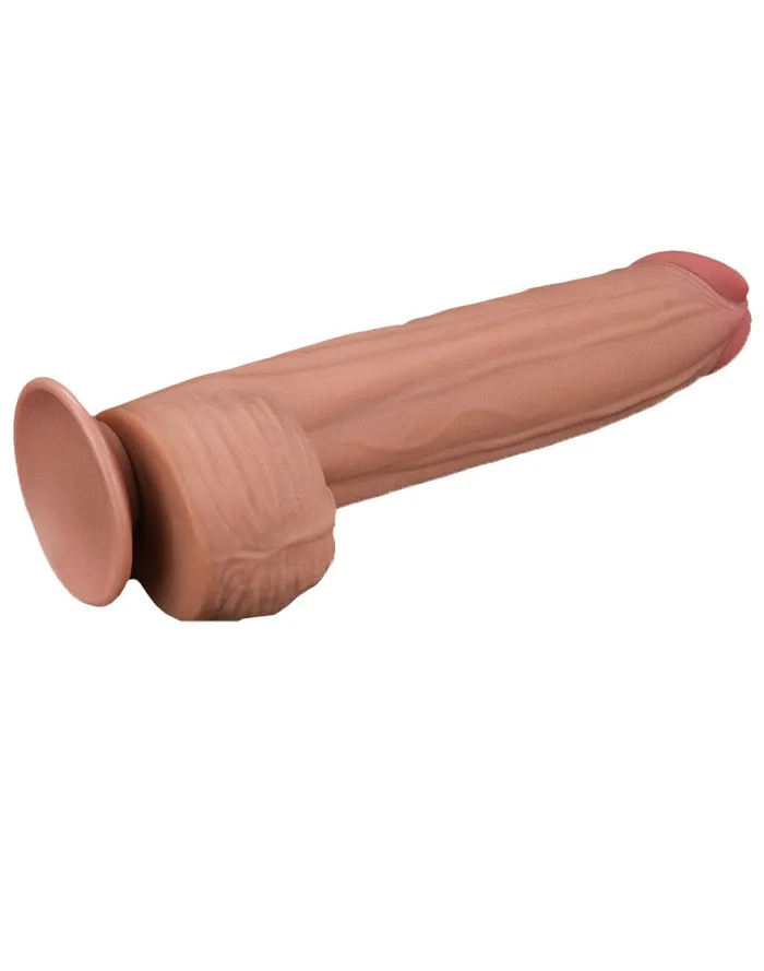 Dildos | Lovetoy Lovetoy - Dildo - Sliding Skin Dildo - Lengte 31 cm - Lichte Huidskleur