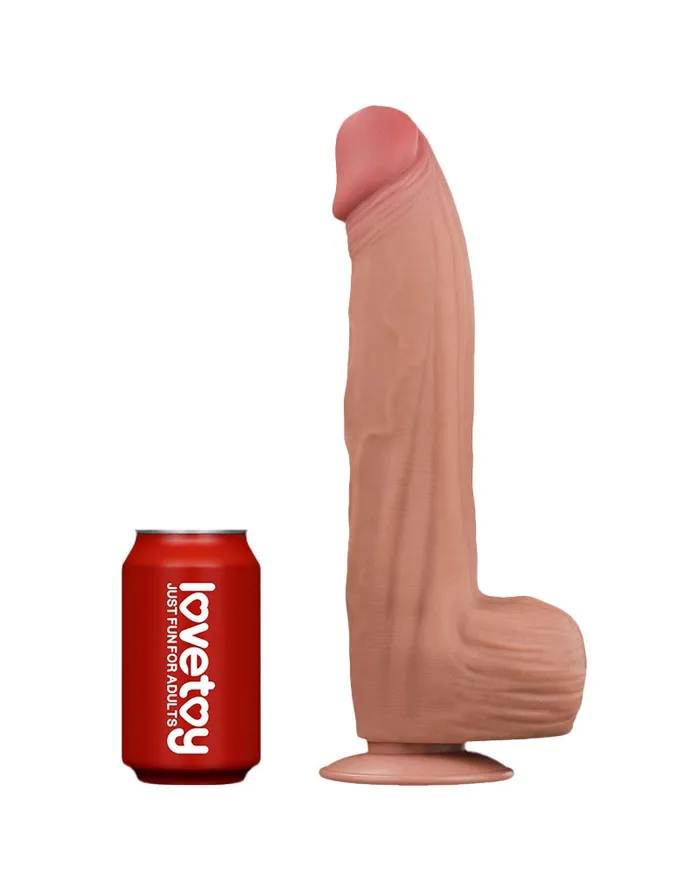 Dildos | Lovetoy Lovetoy - Dildo - Sliding Skin Dildo - Lengte 31 cm - Lichte Huidskleur