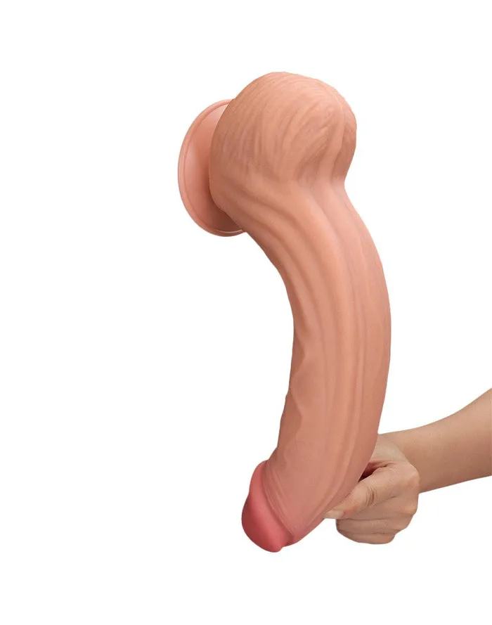 Dildos | Lovetoy Lovetoy - Dildo - Sliding Skin Dildo - Lengte 31 cm - Lichte Huidskleur