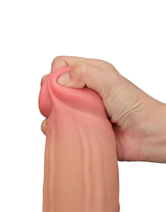 Dildos | Lovetoy Lovetoy - Dildo - Sliding Skin Dildo - Lengte 31 cm - Lichte Huidskleur