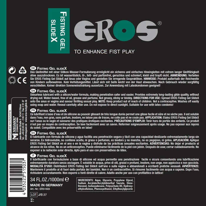 EROS Eros - Fisting Gel - UltraX | Enhancers