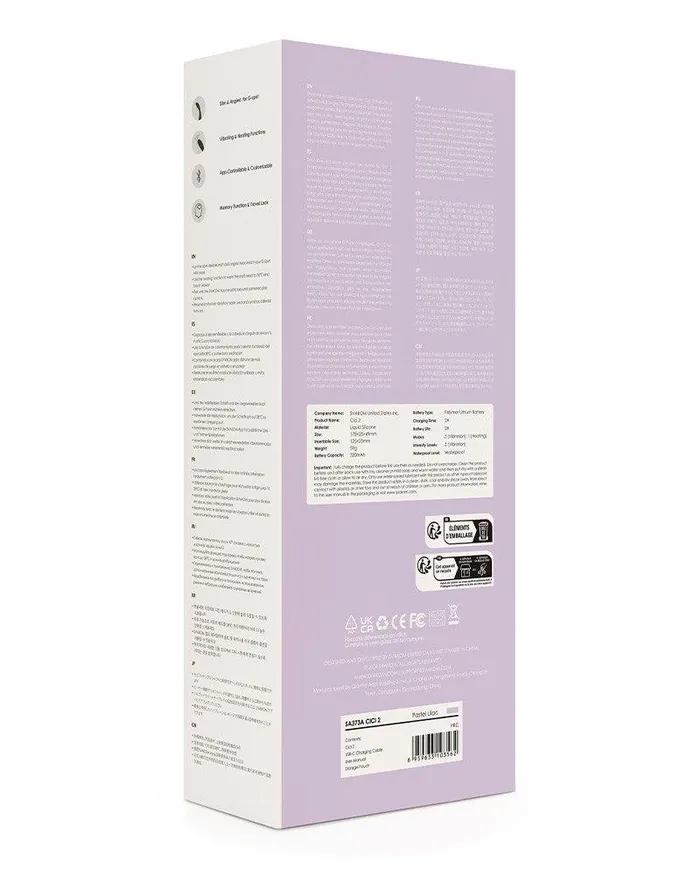 Female Sex Toys | Svakom - Cici 2 - Verwarmende G-Spot Vibrator Met Flexibele Kop - Met App Control - Lila - SVAKOM