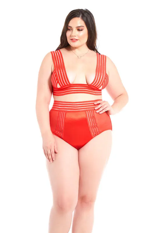 Golyta Anal Elastic Hearts Bra Set
