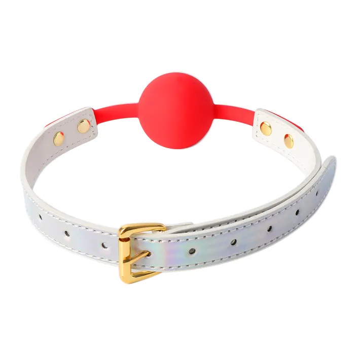 Kiotos Male Sex Toys | Kiotos BDSM - Summertime - Ball Gag - Wit/Rood Kiotos Male Sex Toys | Kiotos BDSM - Summertime - Ball Gag - Wit/Rood