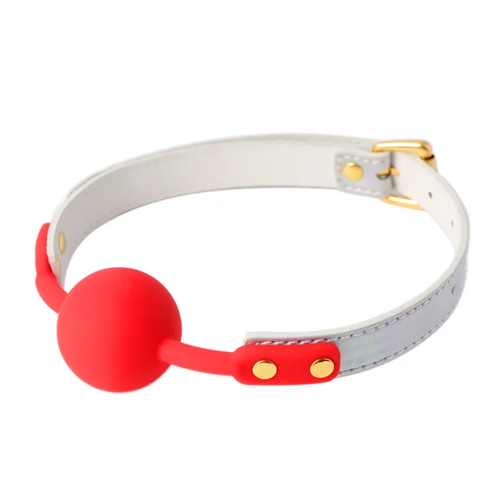 Kiotos Male Sex Toys | Kiotos BDSM - Summertime - Ball Gag - Wit/Rood Kiotos Male Sex Toys | Kiotos BDSM - Summertime - Ball Gag - Wit/Rood