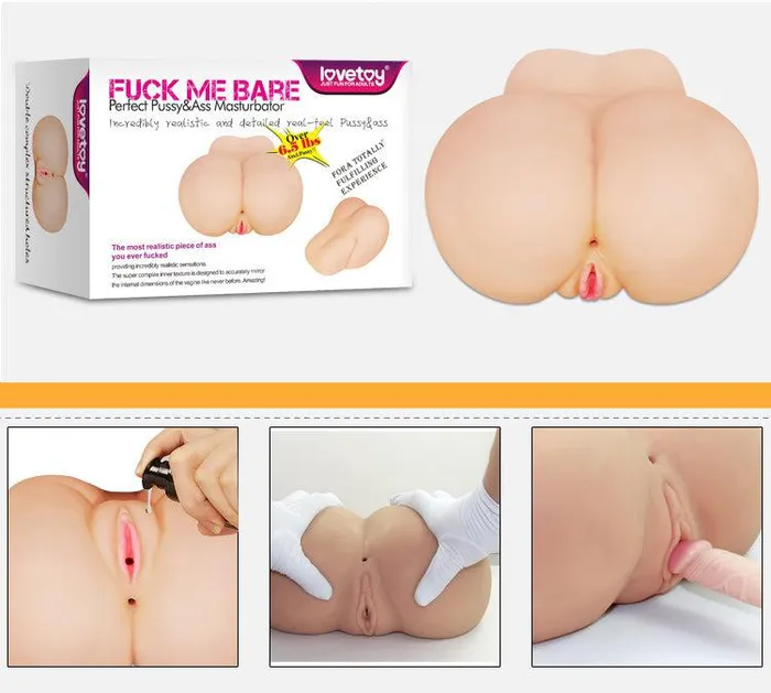 Male Sex Toys | Lovetoy Lovetoy - F*ck Me Bare - Perfect Pussy & Ass - Masturbator - Buikpositie