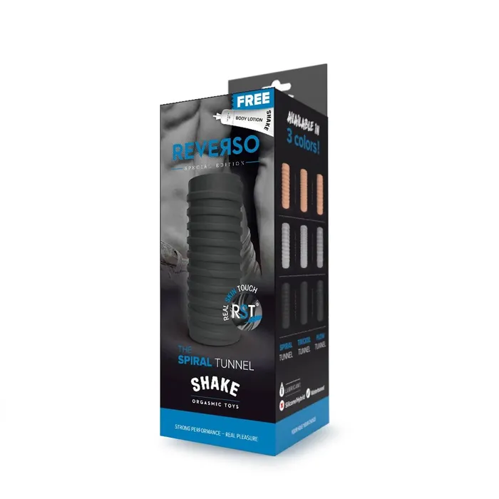 Male Sex Toys | Shake Orgasmic Toys Shake - The Spiral - Masturbator en Penis Sleeve - Zwart Male Sex Toys | Shake Orgasmic Toys Shake - The Spiral - Masturbator en Penis Sleeve - Zwart