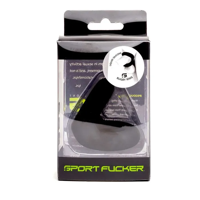 Male Sex Toys | Sport Fucker Sport Fucker - Rugby Ring Rekbare Cockring - Zwart