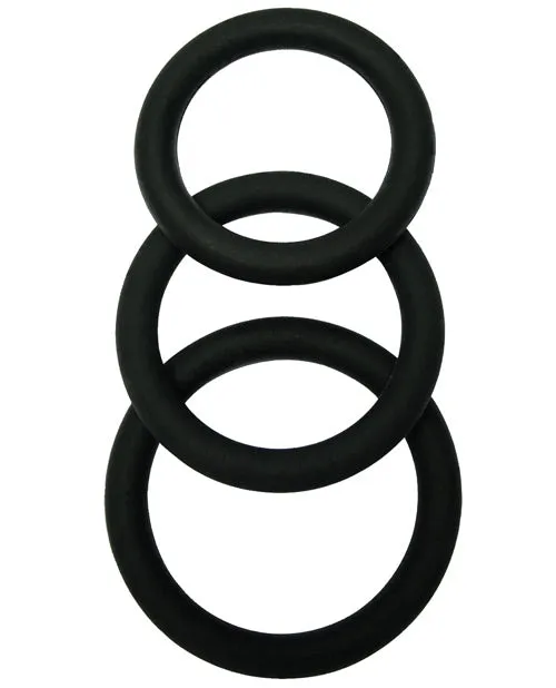 Malesation MALESATION Cock Ring Set - Pack of 3 Black | Male Sex Toys Malesation MALESATION Cock Ring Set - Pack of 3 Black | Male Sex Toys
