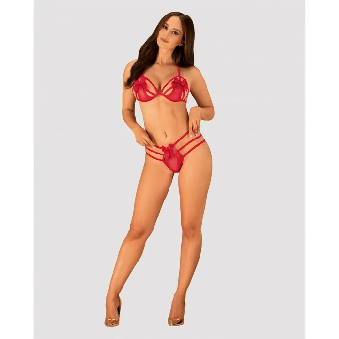 Obsessive Anal | Set di Lingerie Obsessive Giftella Rosso S/M Obsessive Anal | Set di Lingerie Obsessive Giftella Rosso S/M