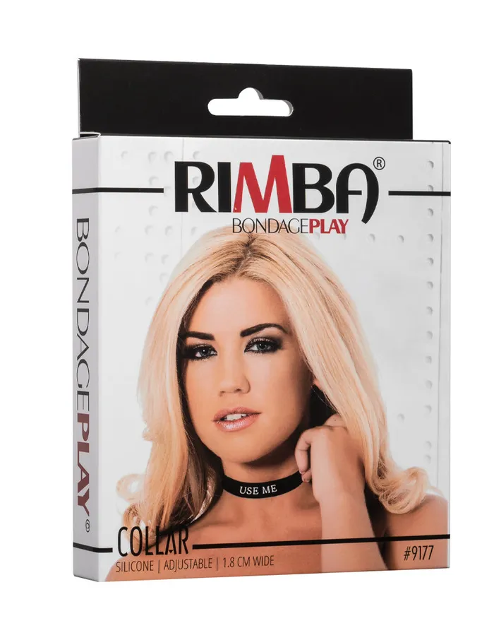 Rimba Vibrators | Rimba - Halsband - Collar Met Tekst - USE ME - Siliconen - Zwart