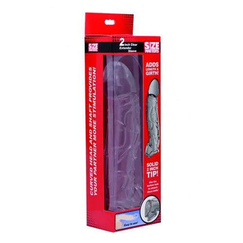 Size Matters - Extender Gebogen Penis Sleeve - Transparant | Size Matters Male Sex Toys Size Matters - Extender Gebogen Penis Sleeve - Transparant | Size Matters Male Sex Toys
