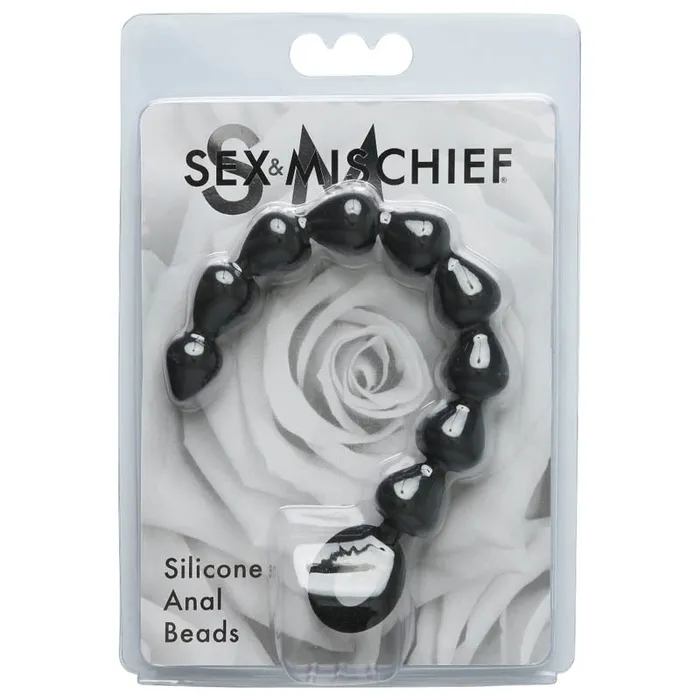 Sportsheets Sex Mischief Black Silicone Anal Beads Anal