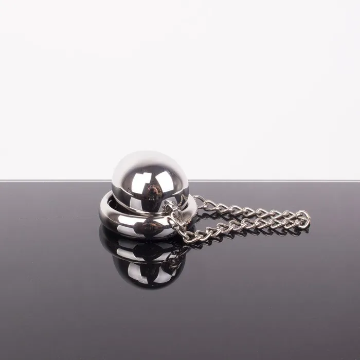 Vibrators | Kiotos Kiotos - Donut Cockring met Anaal Eitje - RVS - 40x40 mm
