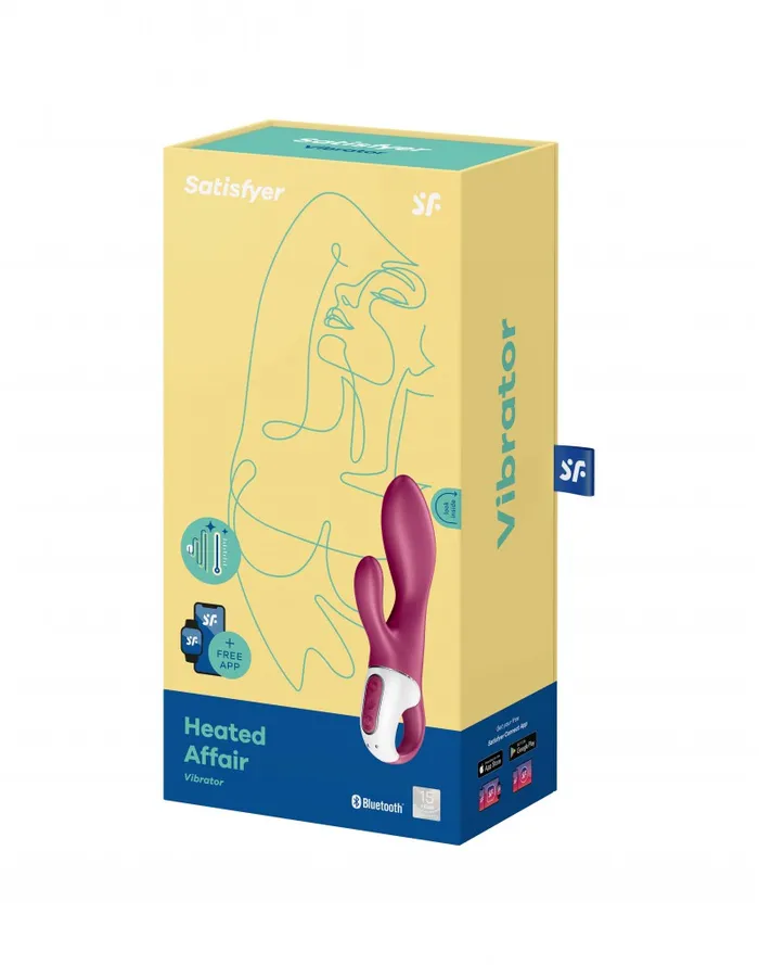 Vibrators | Satisfyer Satisfyer - Heated Affair - Verwarmde G-spot Vibrator En Rabbit Vibrator - Met App Control - Berry Rood