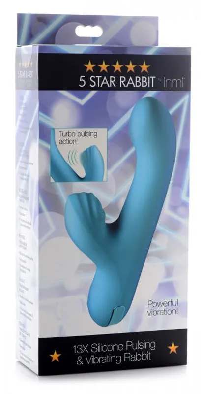 XR Brand Female Sex Toys | Shegasm 5 Star 13X Silicone Pulsing & Vibrating Rabbit