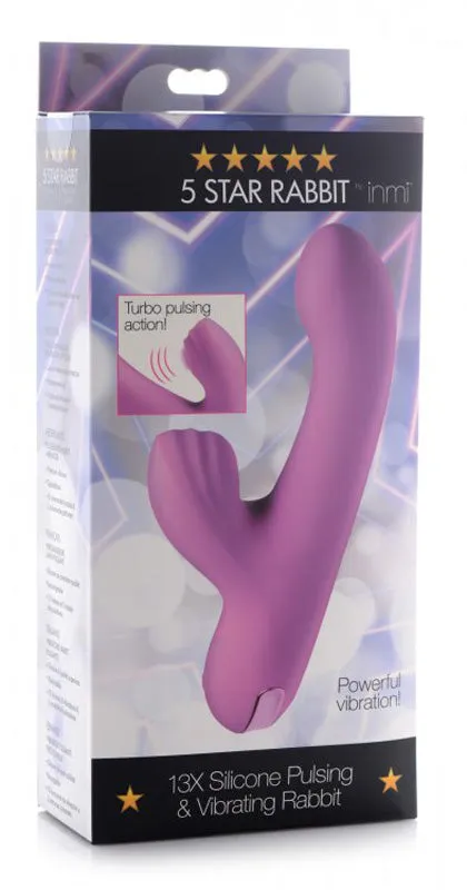 XR Brand Female Sex Toys | Shegasm 5 Star 13X Silicone Pulsing & Vibrating Rabbit